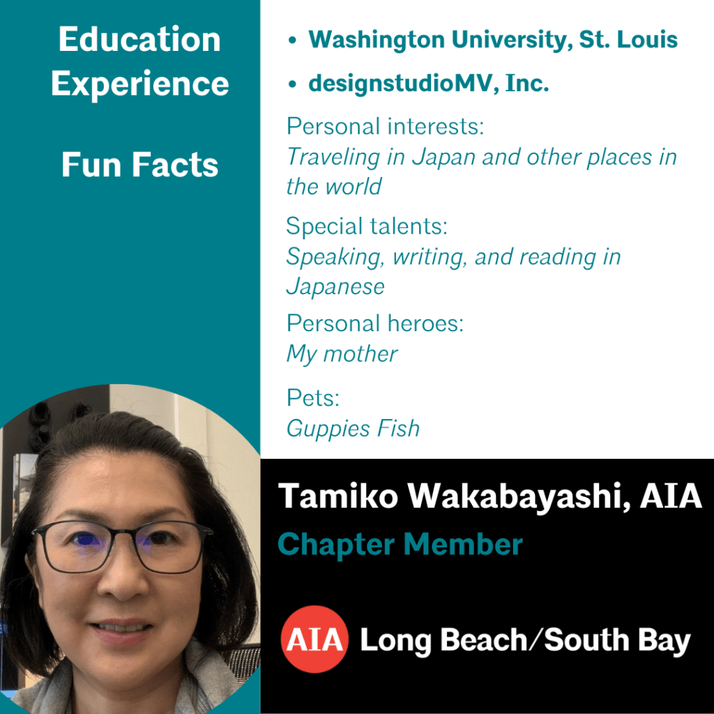 Tamiko Wakabayashi, AIA