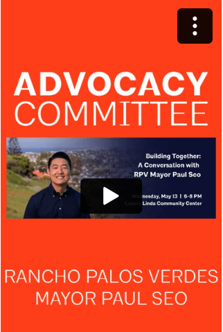 AIA Long Beach/South Bay Hosts Conversation with Rancho Palos Verdes Mayor Paul Seo